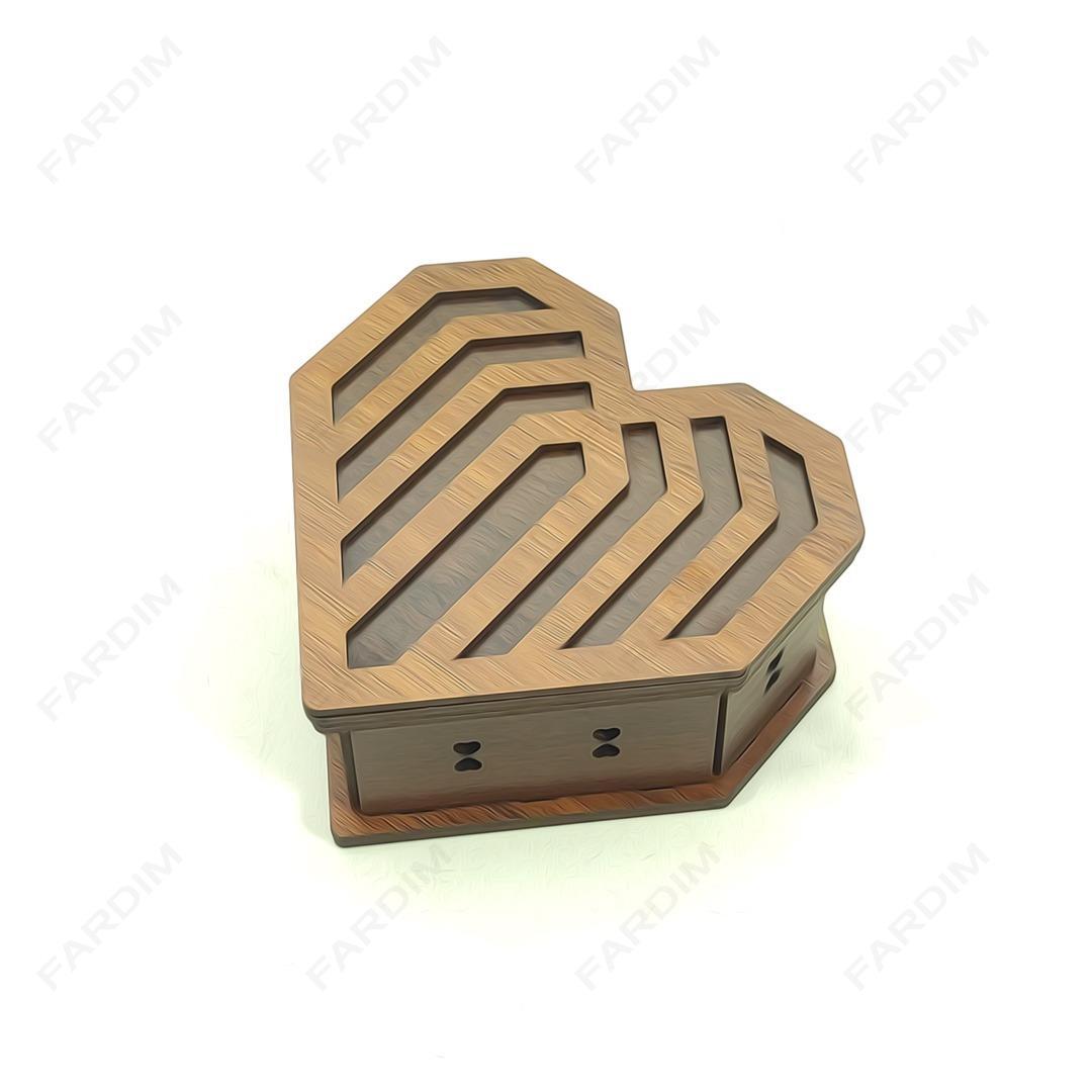 طرح برش لیزری جعبه هدیه و پذیرایی کد A132303